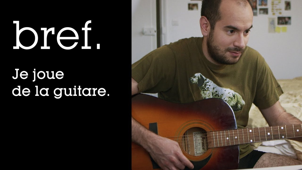 Je joue de la guitare