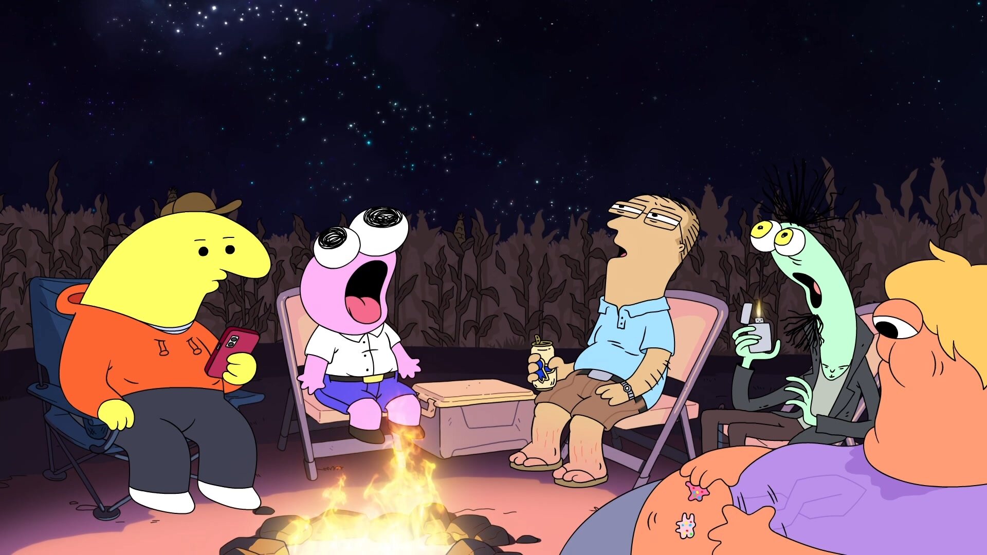 Charlie, Pim, and Bill vs. The Alien