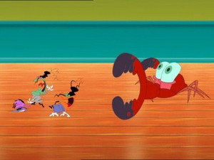 Le crabe à Oggy