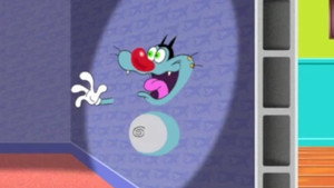 Oggy passe muraille